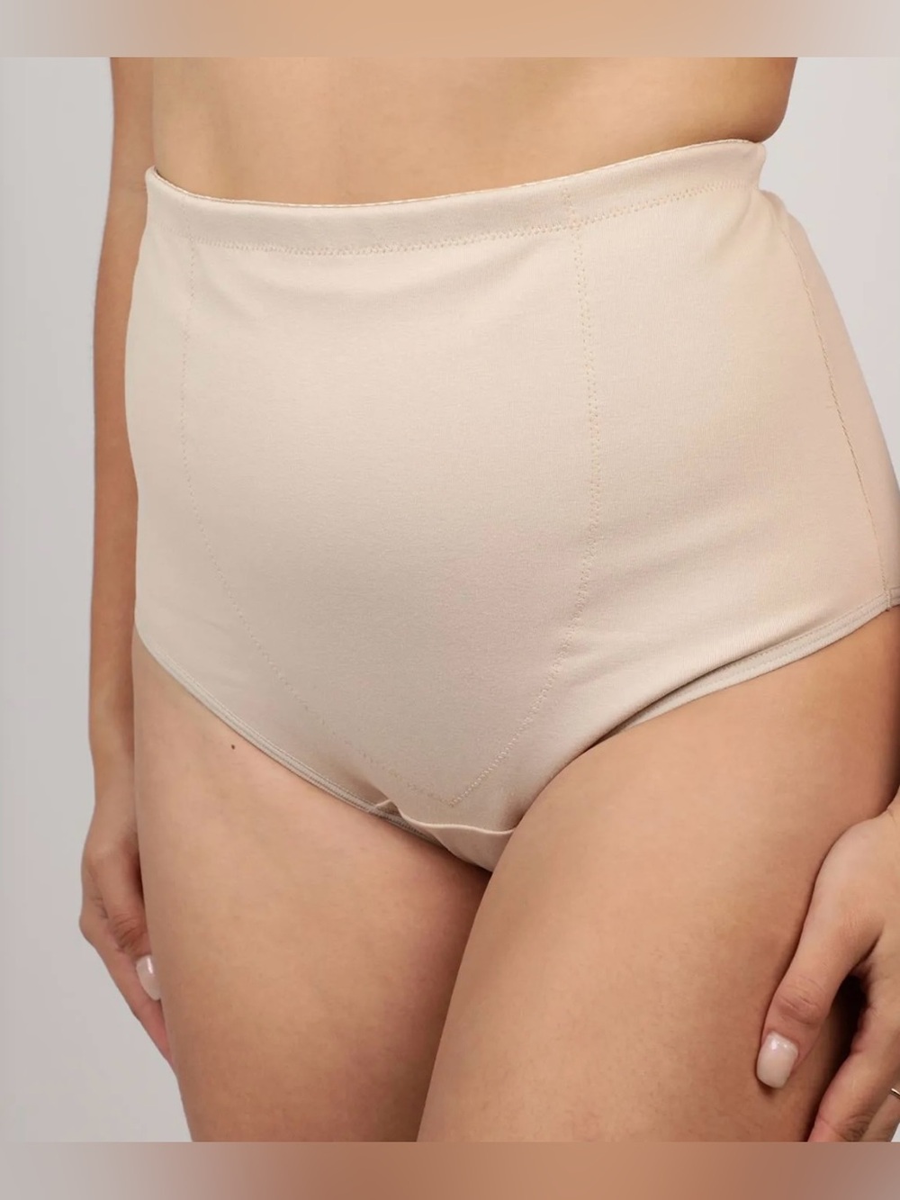 High-Waist Shaping Briefs in Nude - Women Underwear 98% cotton &2% spandex